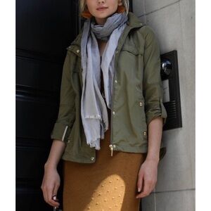 Loden Green Button-Front Anorak - Women